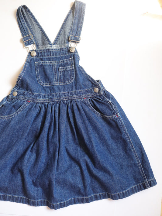 Vintage Classic GAP Denim Baby Overall Dress / 4-5Y
