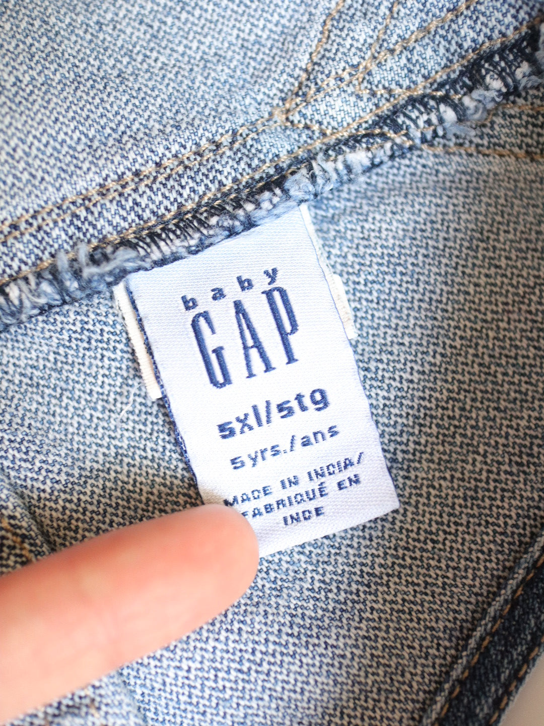 Vintage Kids Classic Gap Denim Overall / 5-6Y