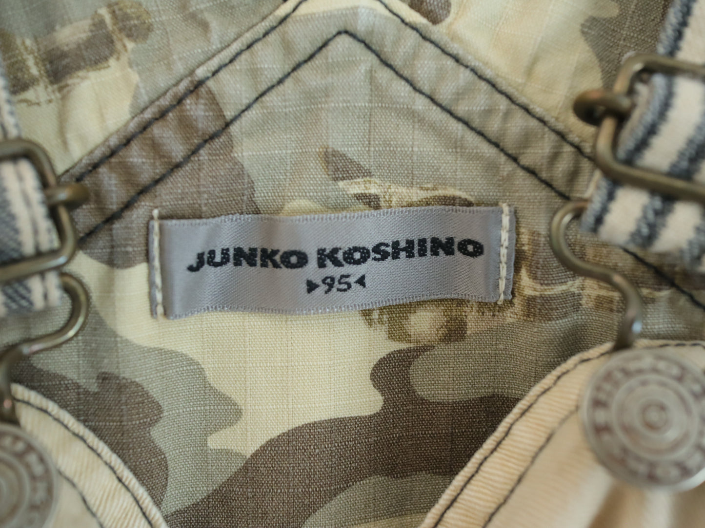 Vintage Petit Junko Beige Overall Dress / 2-3Y