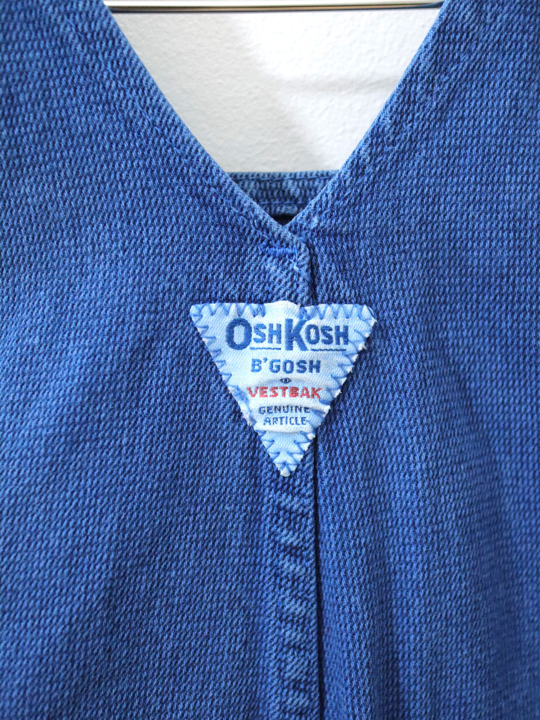 Vintage OSHKOSH Blue Cotton Baby Overall / 12-18M