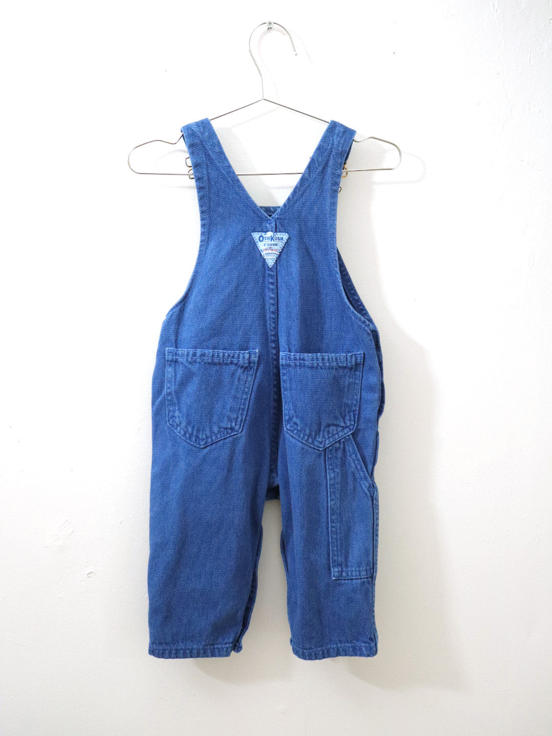Vintage OSHKOSH Blue Cotton Baby Overall / 12-18M