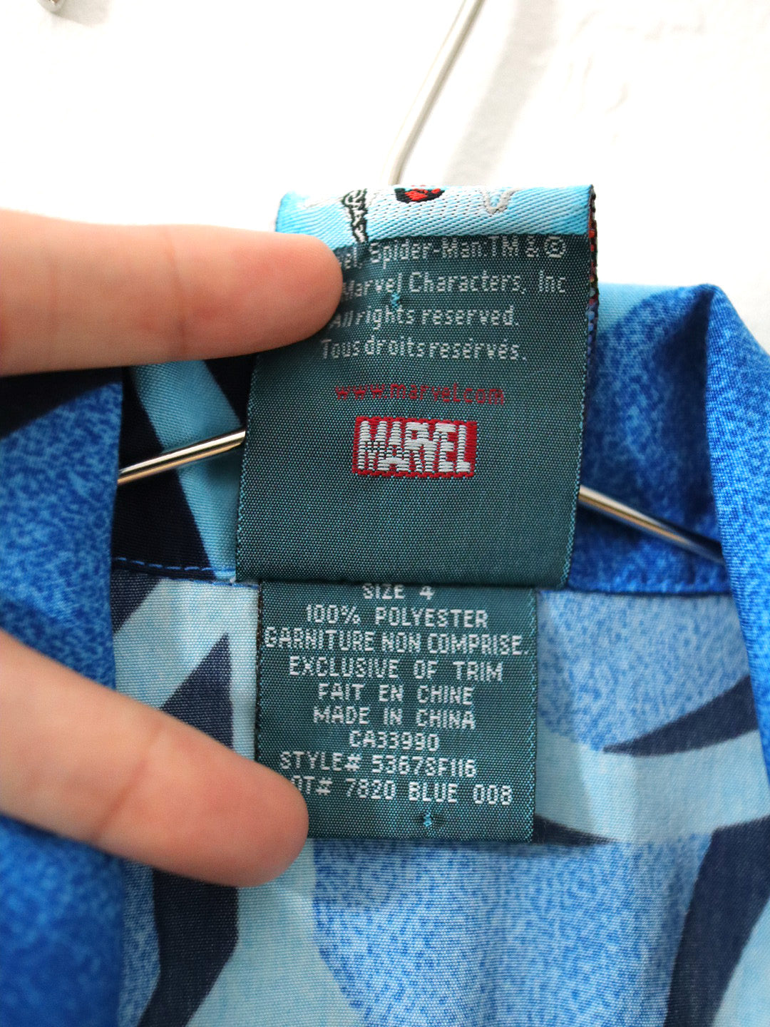 Y2K SPIDERMAN Kids Oversized Shirts / 4Y