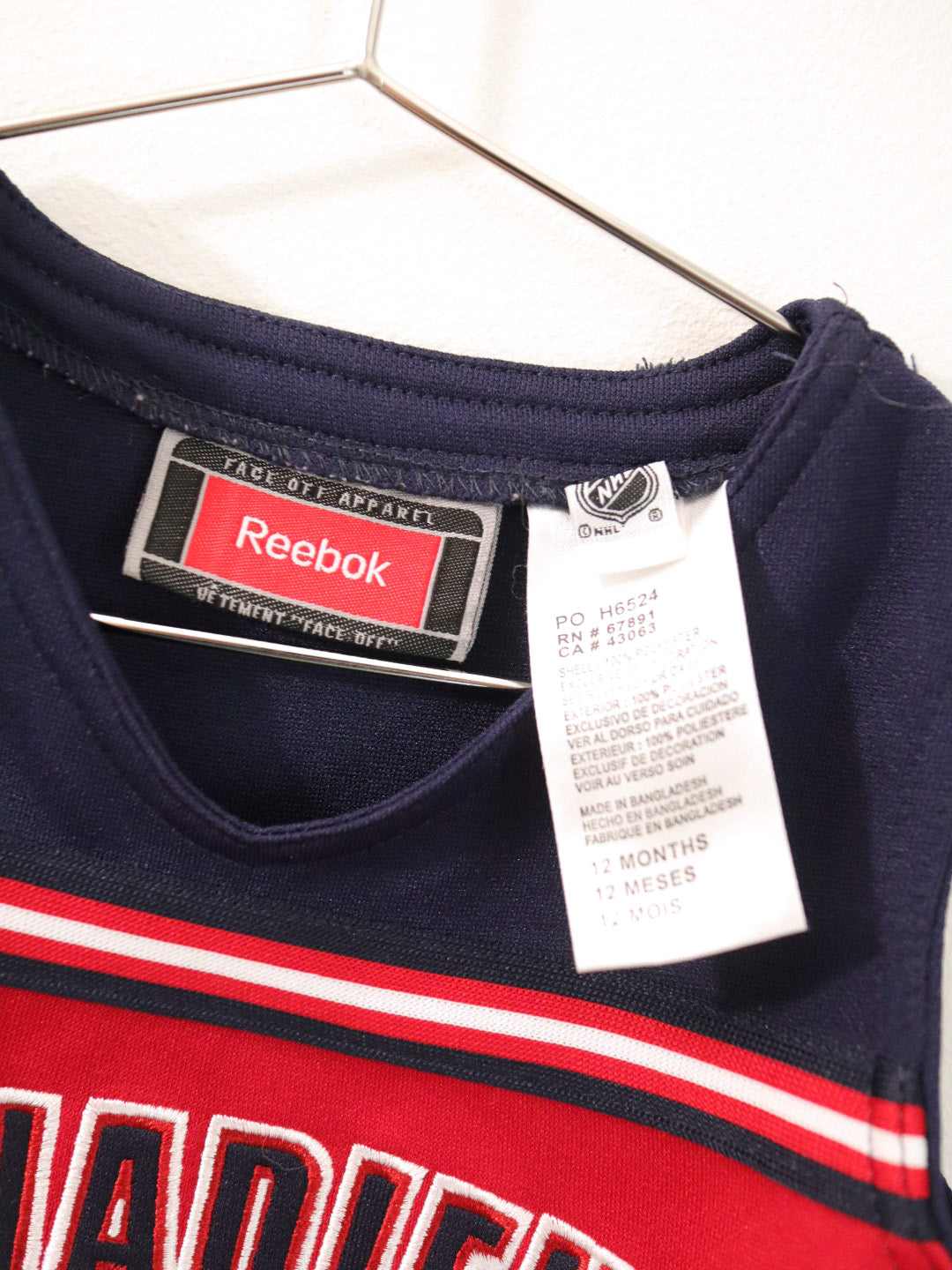 Reebok Montreal Canadians Navy & Red Cheer Dress / 12M