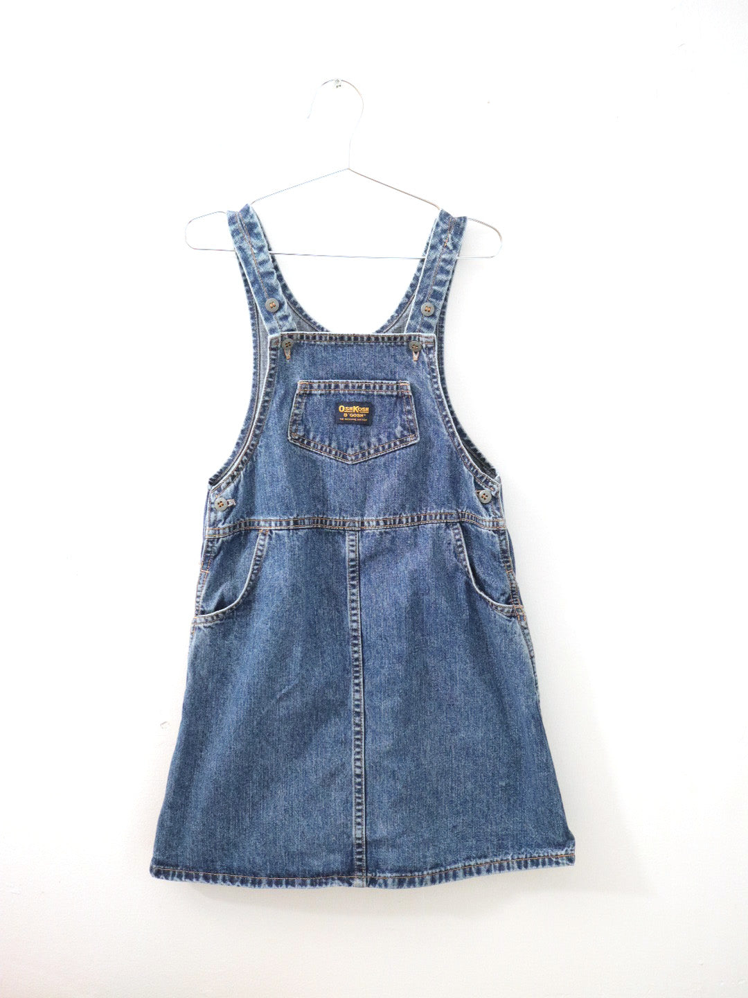 Vintage OSHKOSH Denim Overskirt Dress / 6Y+