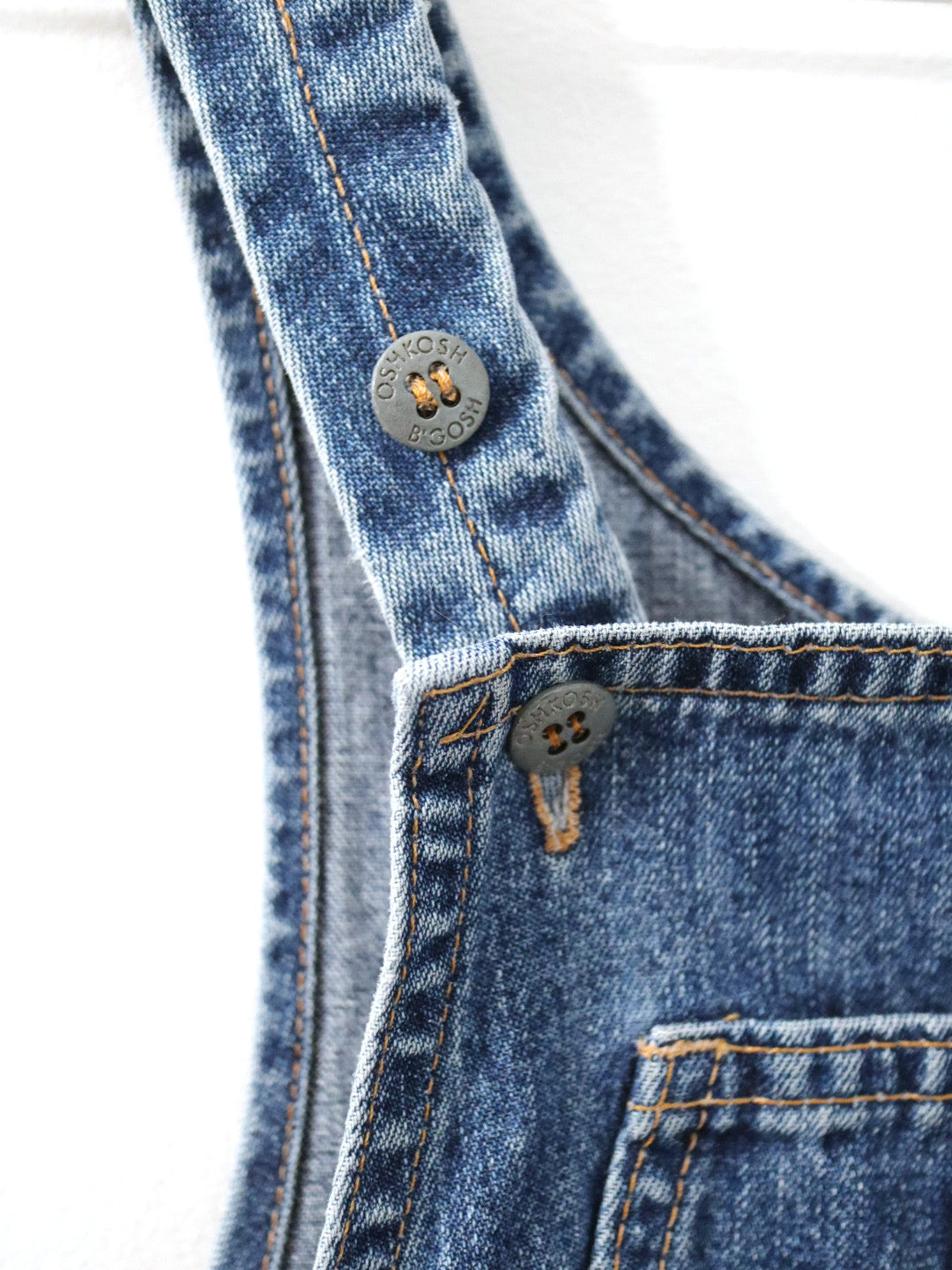 Vintage OSHKOSH Denim Overskirt Dress / 6Y+