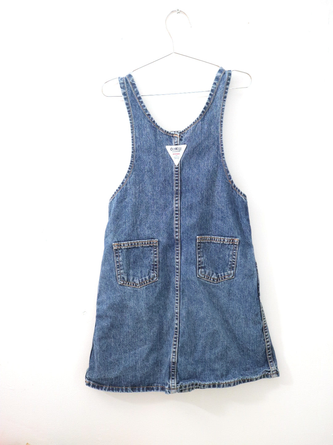 Vintage OSHKOSH Denim Overskirt Dress / 6Y+
