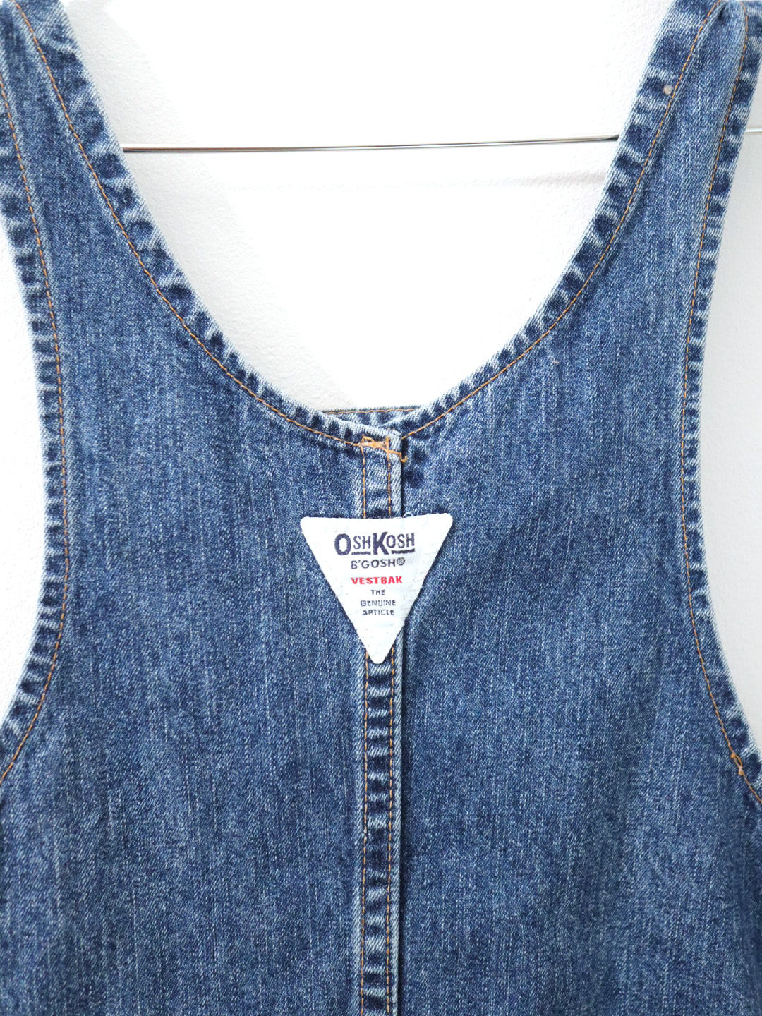 Vintage OSHKOSH Denim Overskirt Dress / 6Y+