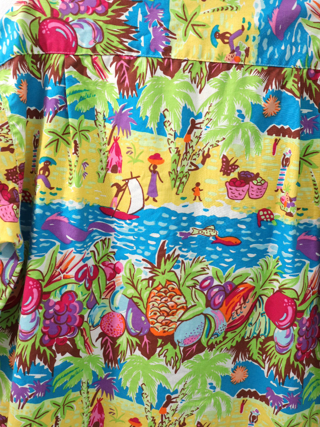 Vintage ESPRIT Kids Beach Print Multicolour Shirt / Youth M, 8-10Y