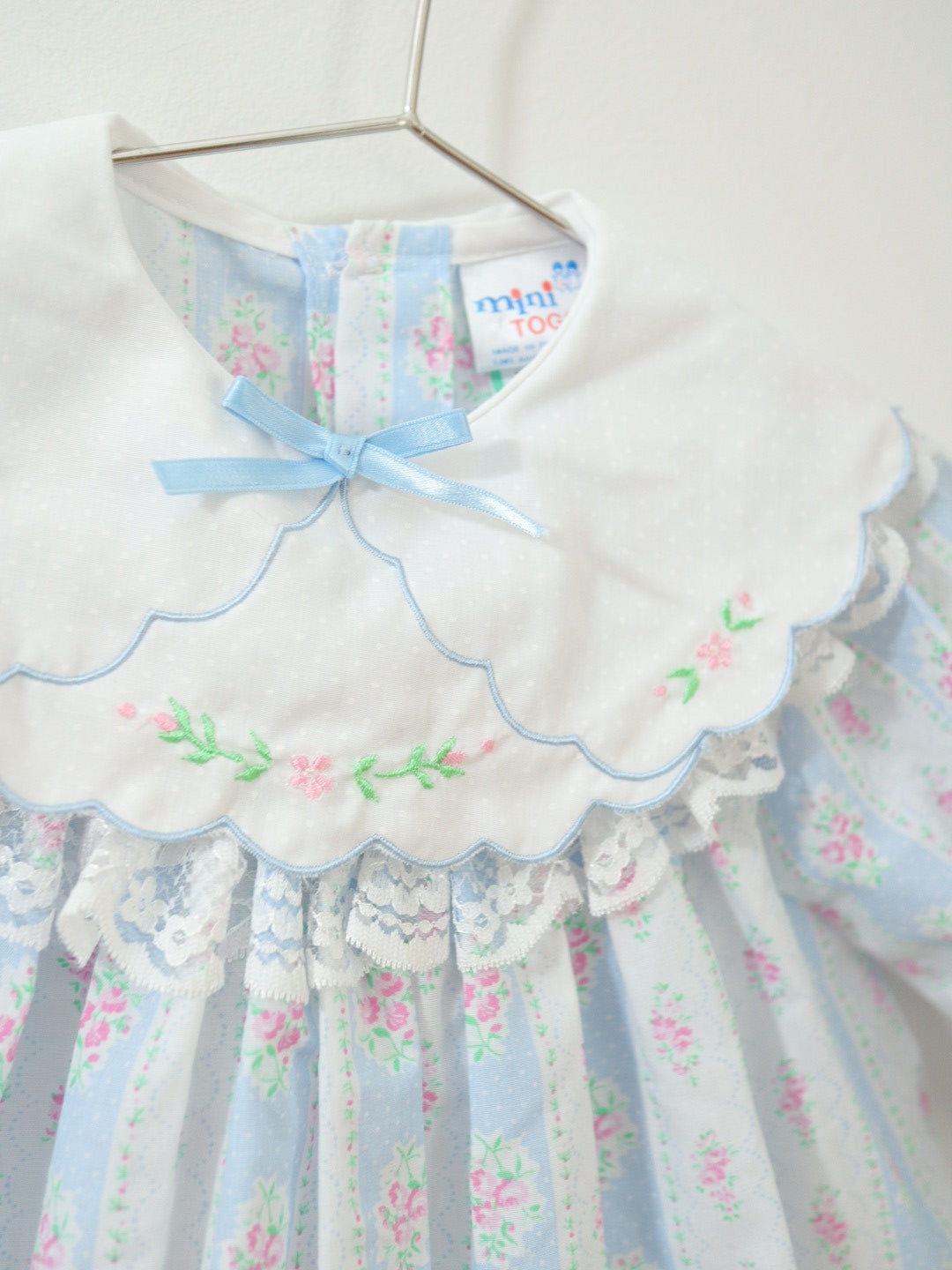 NWT! Vintage Blue Floral Baby Dress / 18M