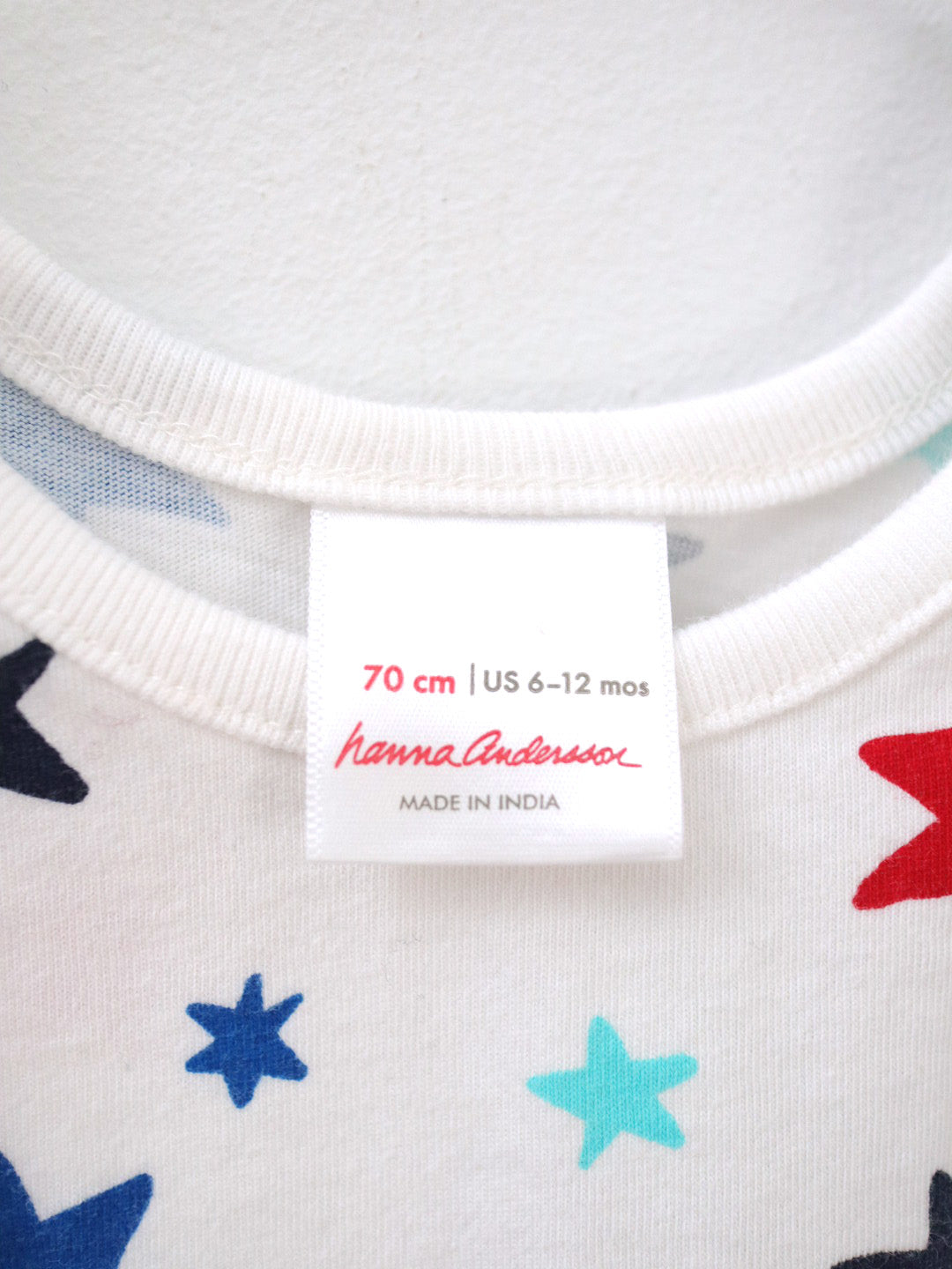 Hanna Andersson Baby Button Shoulder Tank Romper / 6-12M