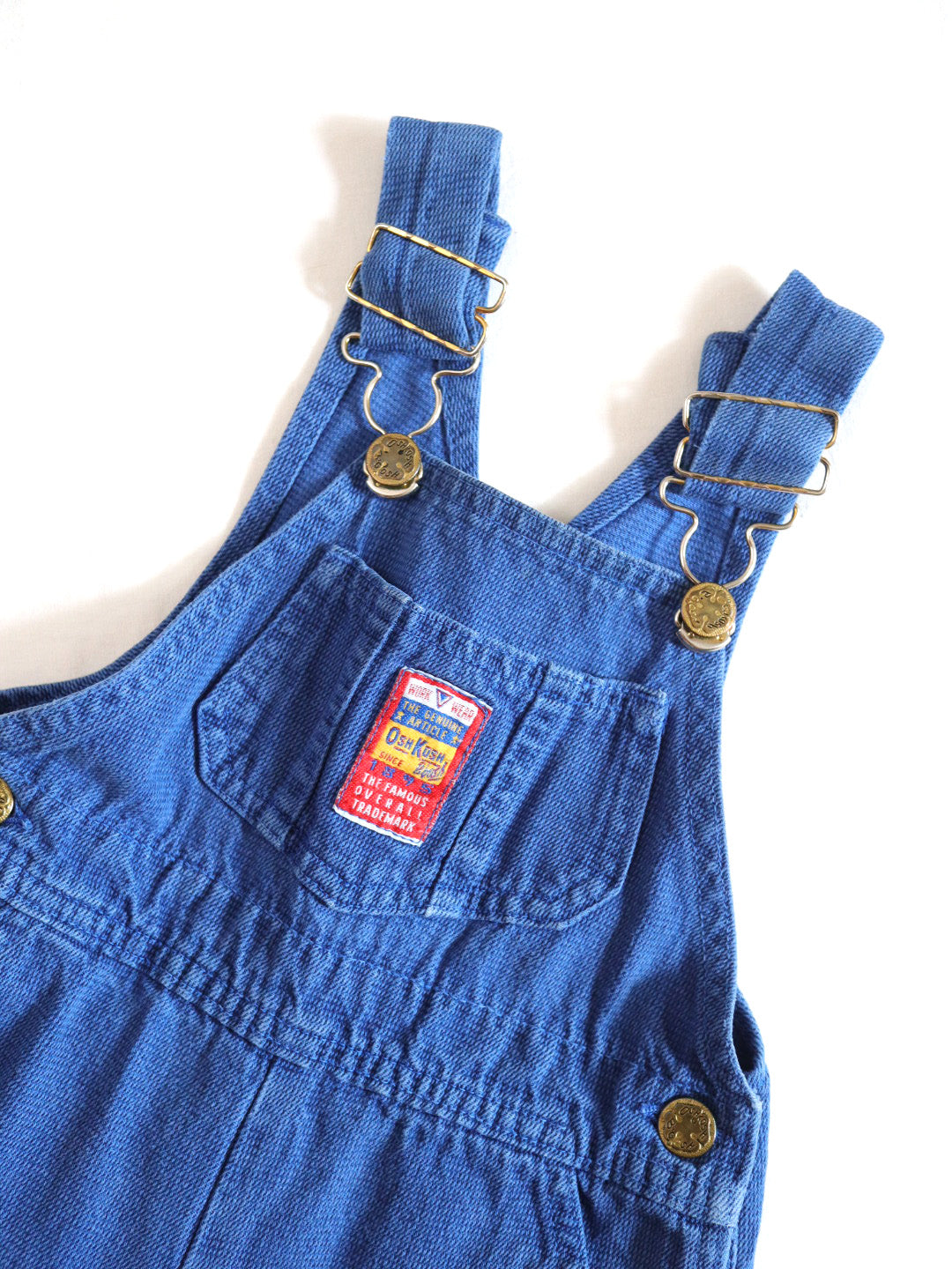 Vintage OSHKOSH Blue Cotton Baby Overall / 12-18M