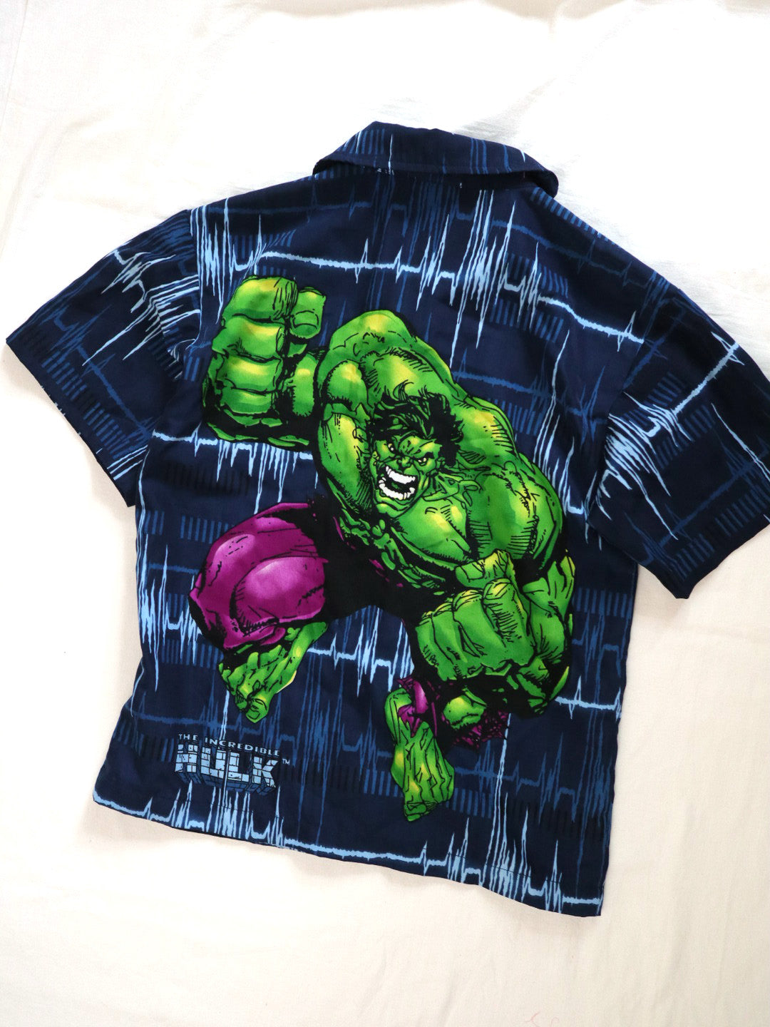 Y2K The Incredible HULK Kids Oversized Shirts / Youth M, 10-12Y