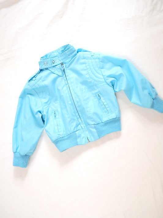 Vintage Light Blue Windbreaker Jacket / 18M