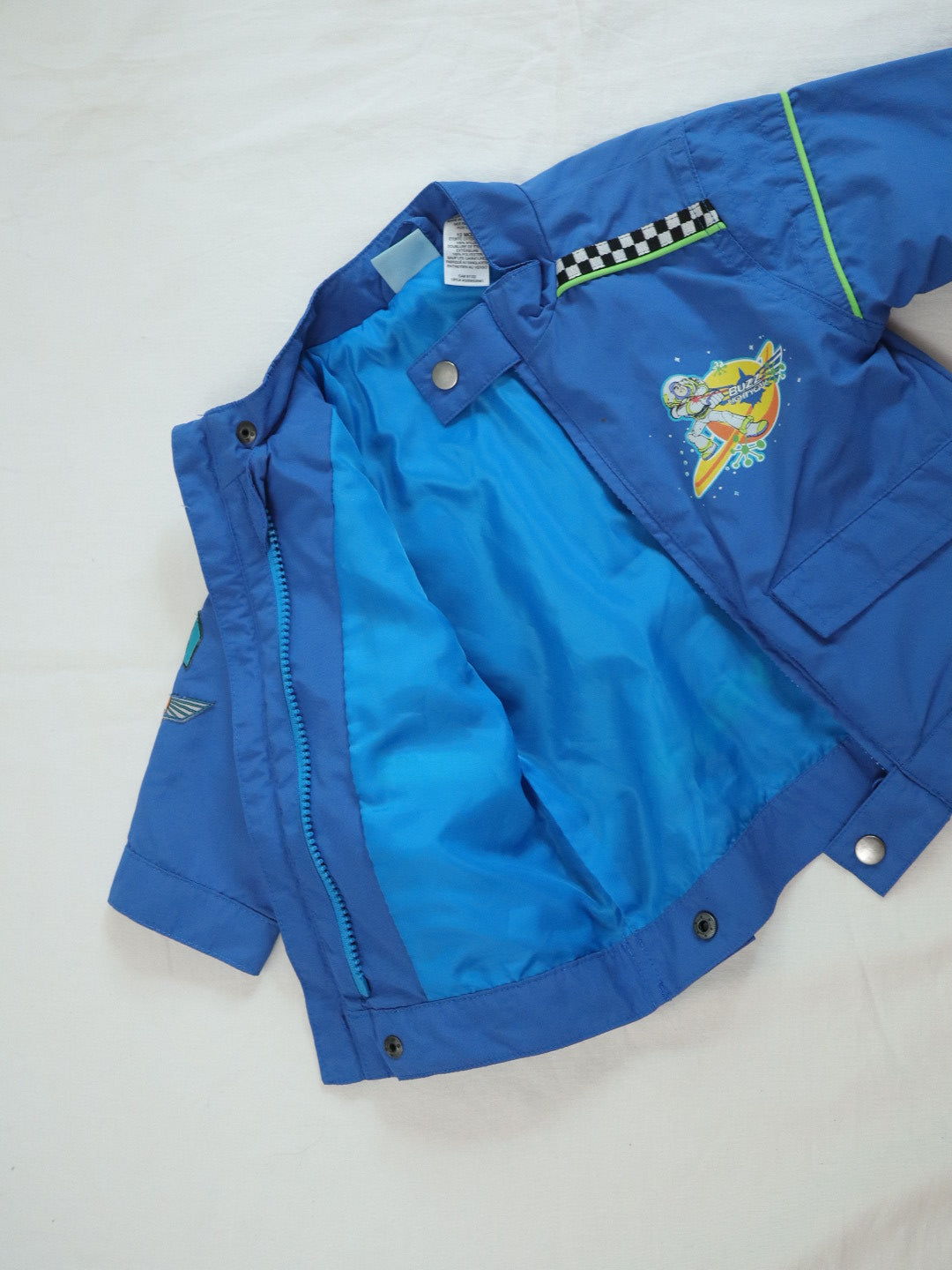 Y2K Disney TOY STORY Buzz Lightyear Blue Windbreaker Jacket / 12M