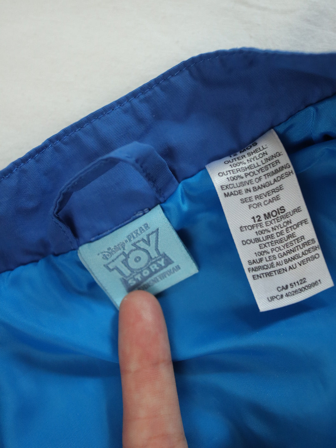 Y2K Disney TOY STORY Buzz Lightyear Blue Windbreaker Jacket / 12M