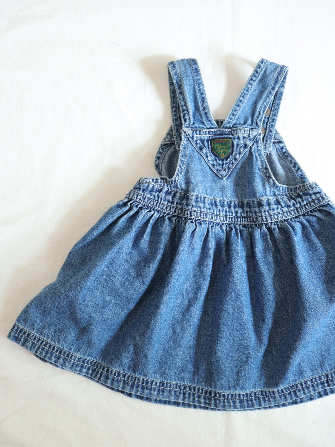 Vintage Classic GAP Denim Baby Overall Dress / 3-6M