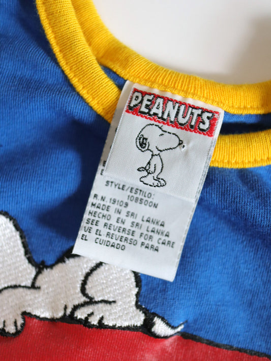 Retro PEANUTS SNOOPY Colour-block Onesie / 12M