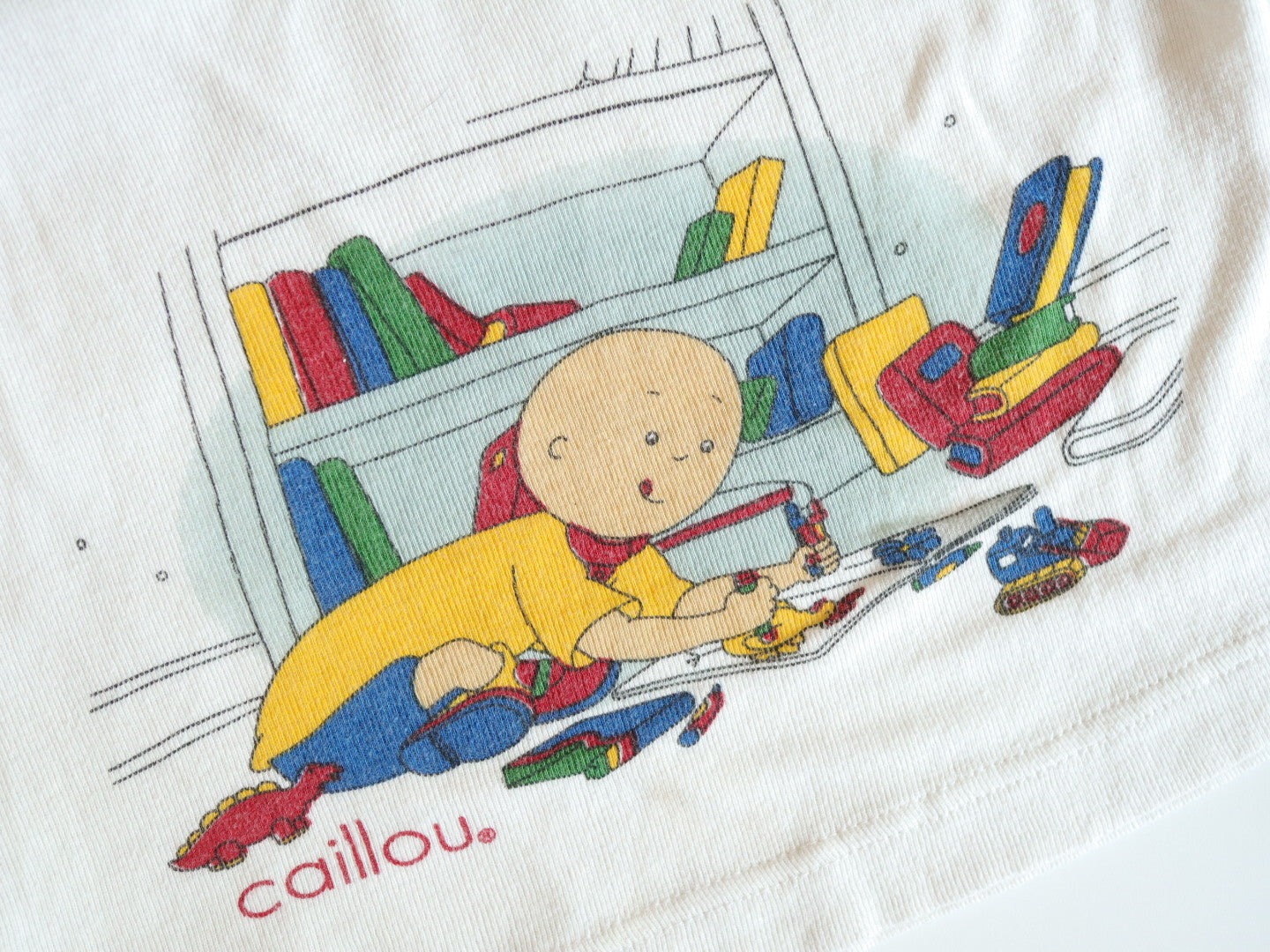 Vintage Doodling Caillou Print Tank Top / 2Y