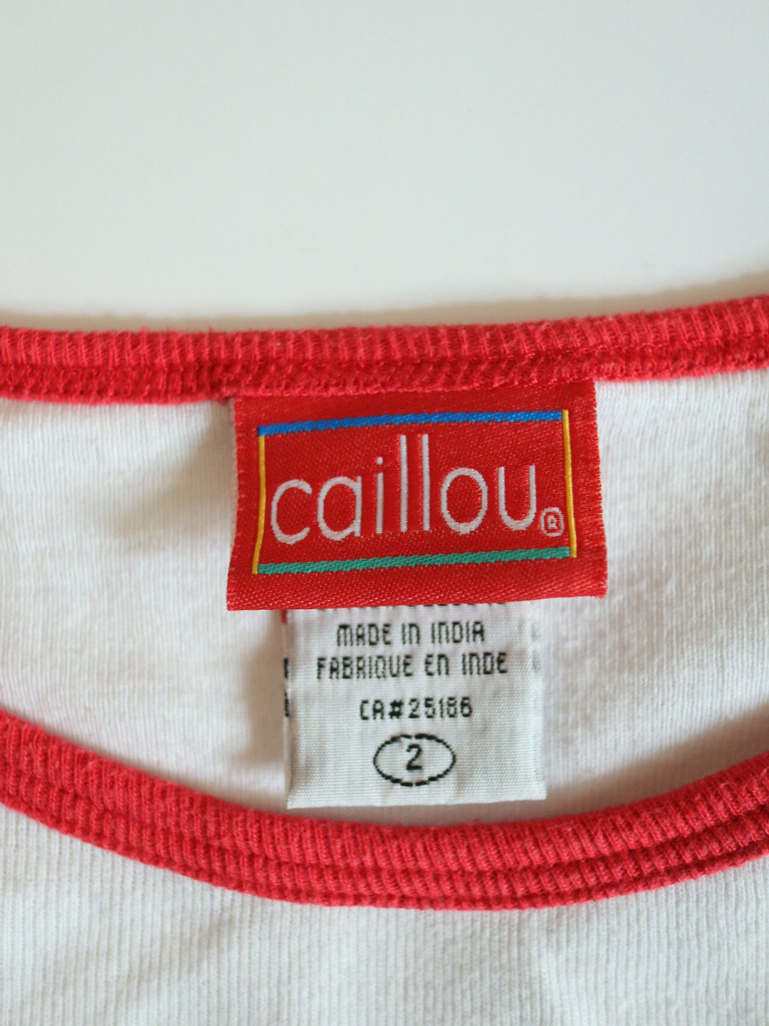 Vintage Doodling Caillou Print Tank Top / 2Y