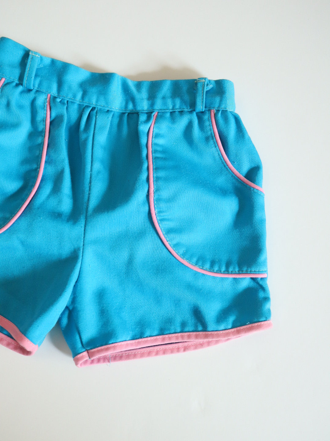 Vintage Blue & Pink Sports Shorts / 2-3Y