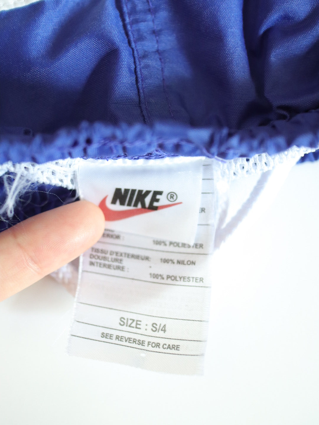 Vintage 90-00s Nike Navy Swim Trunk / Youth S, 4Y