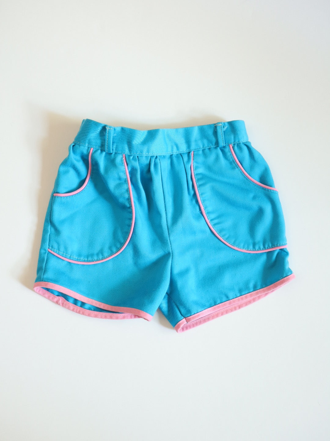 Vintage Blue & Pink Sports Shorts / 2-3Y