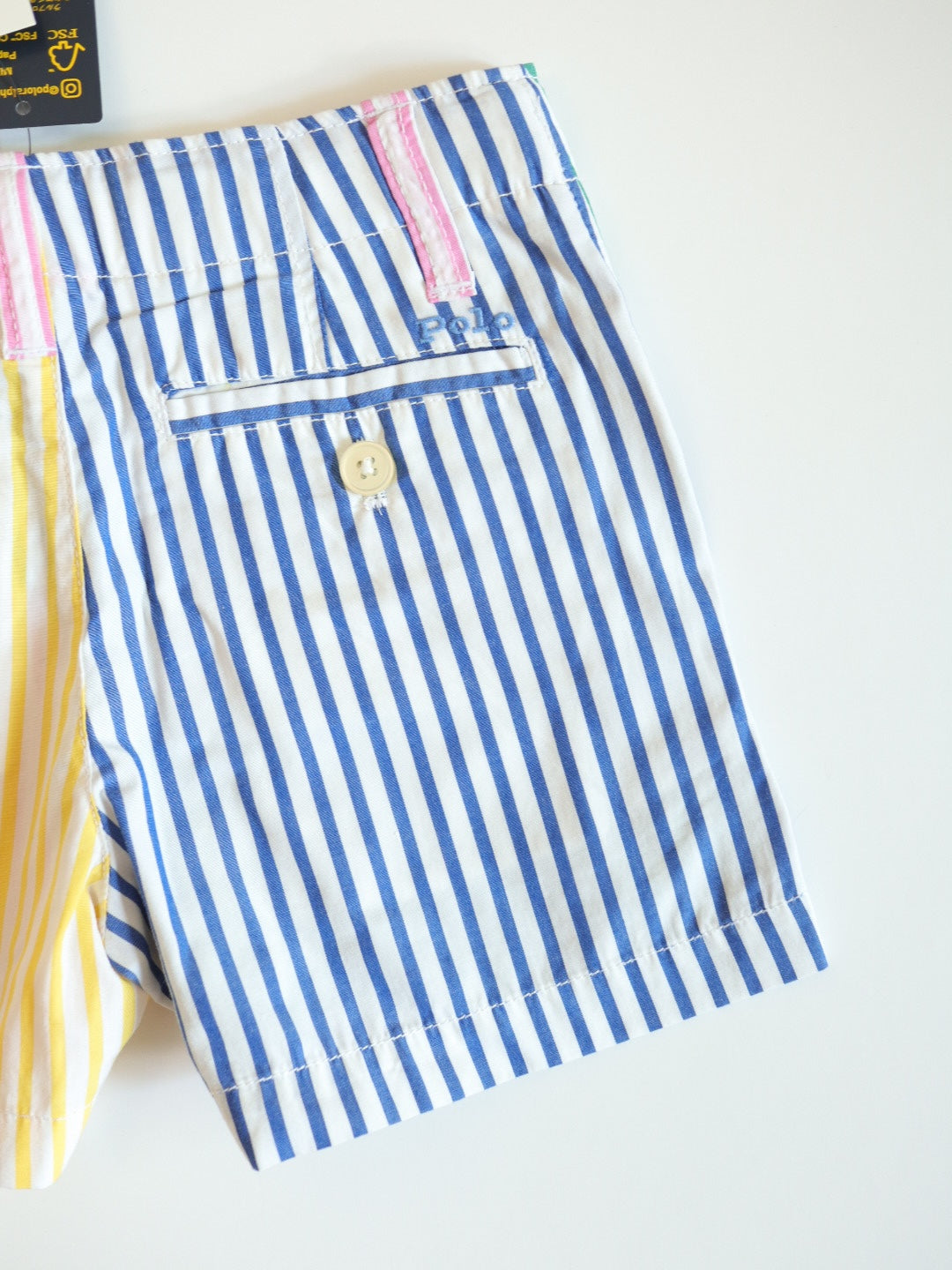 POLO Ralph Lauren Rainbow Striped Cotton Shorts / 4Y