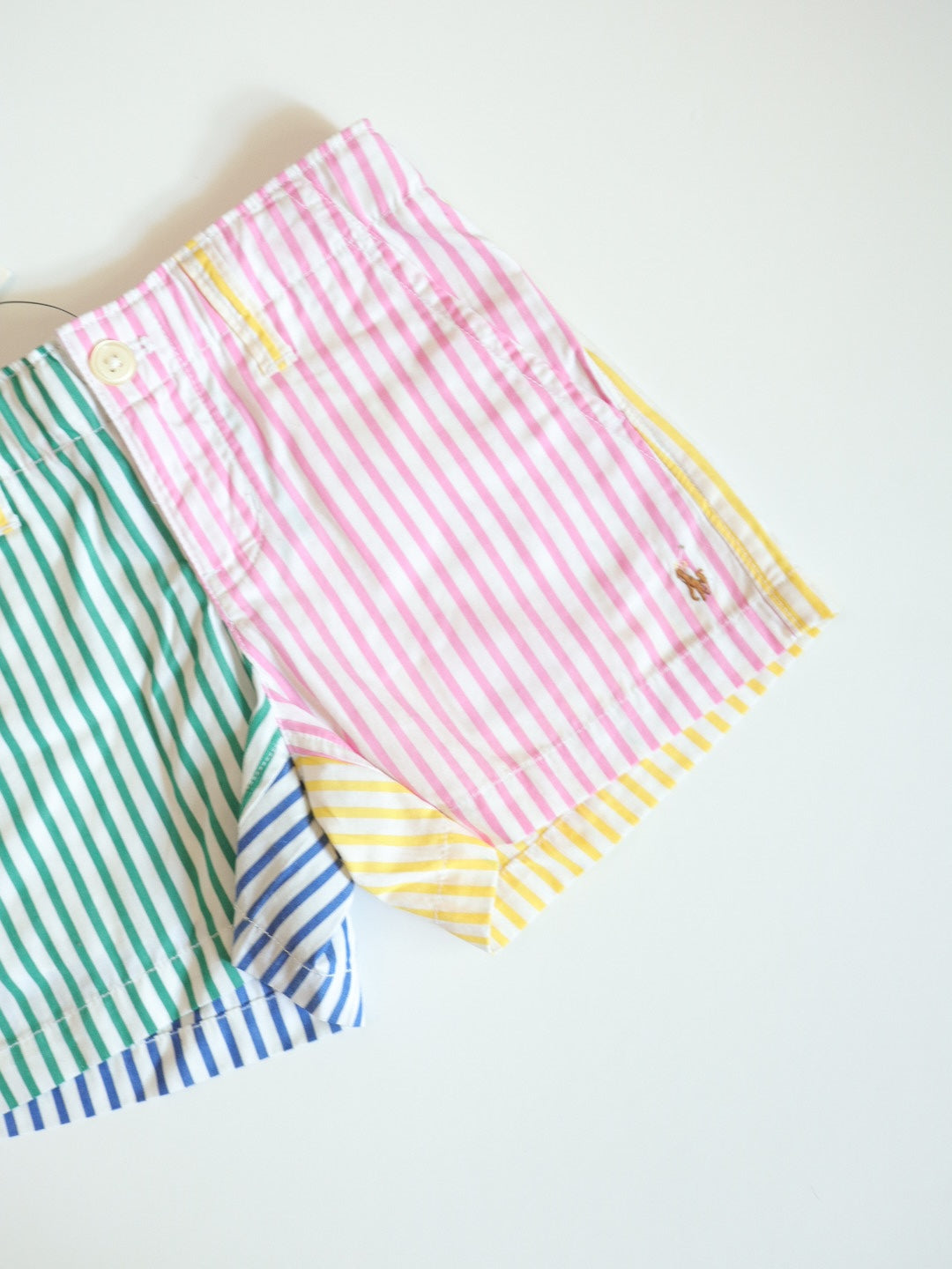 POLO Ralph Lauren Rainbow Striped Cotton Shorts / 4Y