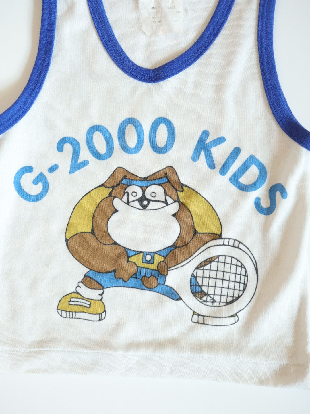 Vintage G-2000 KIDS Dog Tennis Print Tank Top / 3-4Y