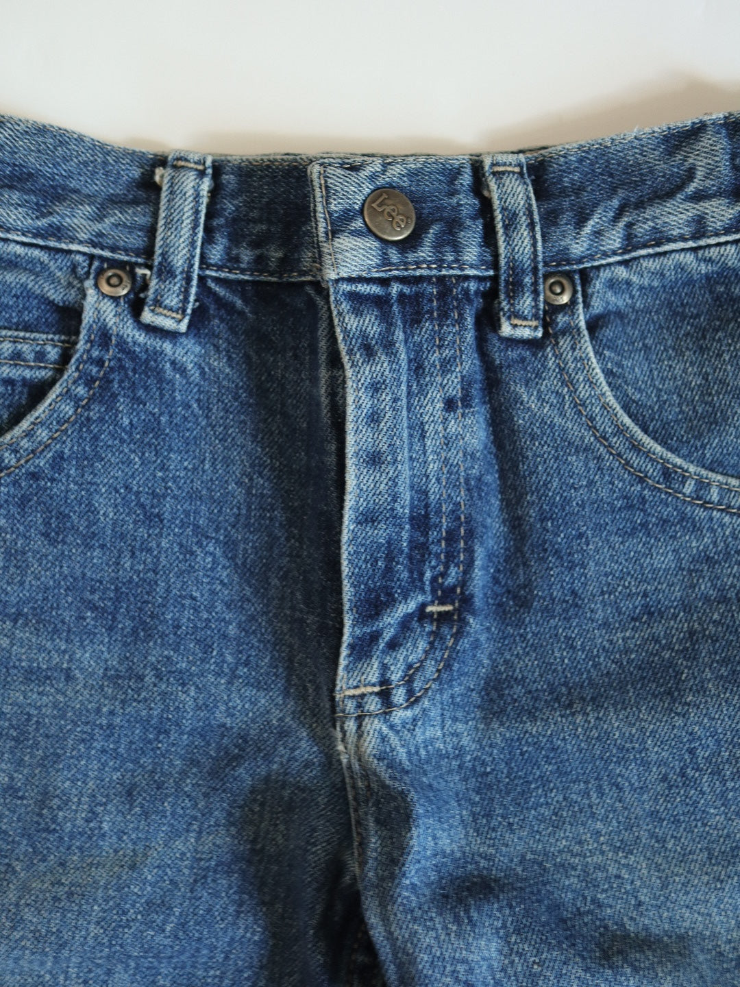 Vintage Lee Denim Adjustable Waist Short Pants / 6-8Y