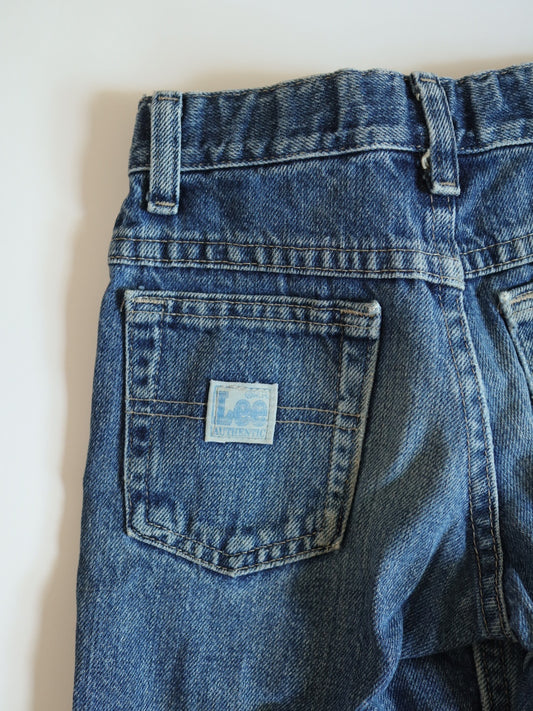 Vintage Lee Denim Adjustable Waist Short Pants / 6-8Y