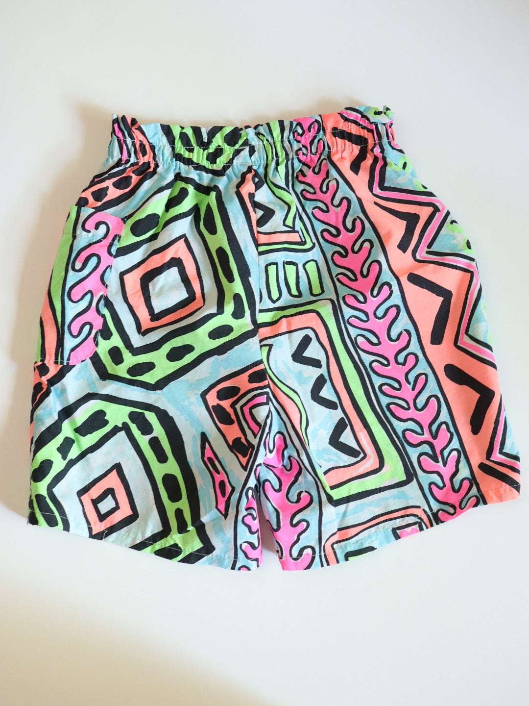 Vintage Multi-colour Summer Short Pants / 6-8Y, Youth M