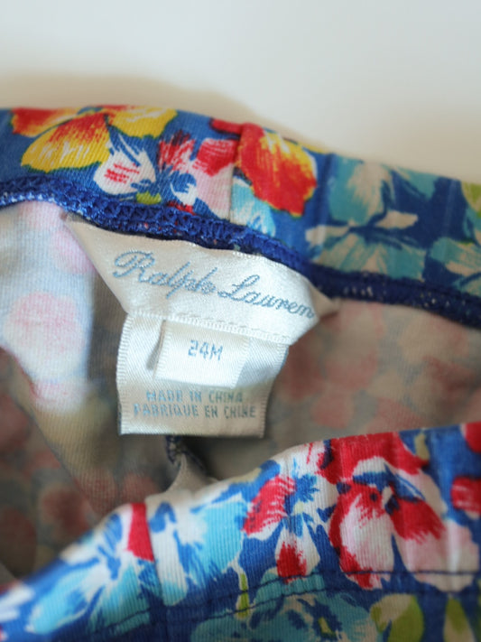 Ralph Lauren Floral Stretch Jersey Legging / 2Y, 24M