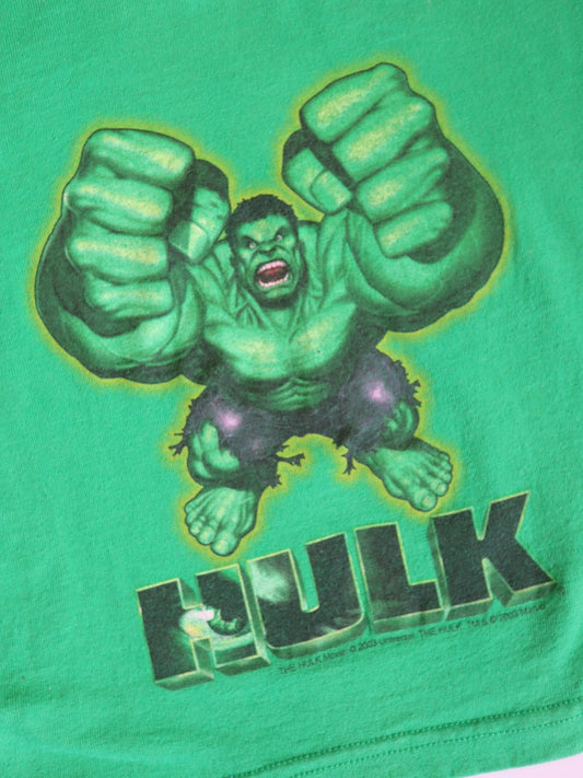 Y2K The Incredible Hulk Green Tee / 4-5Y