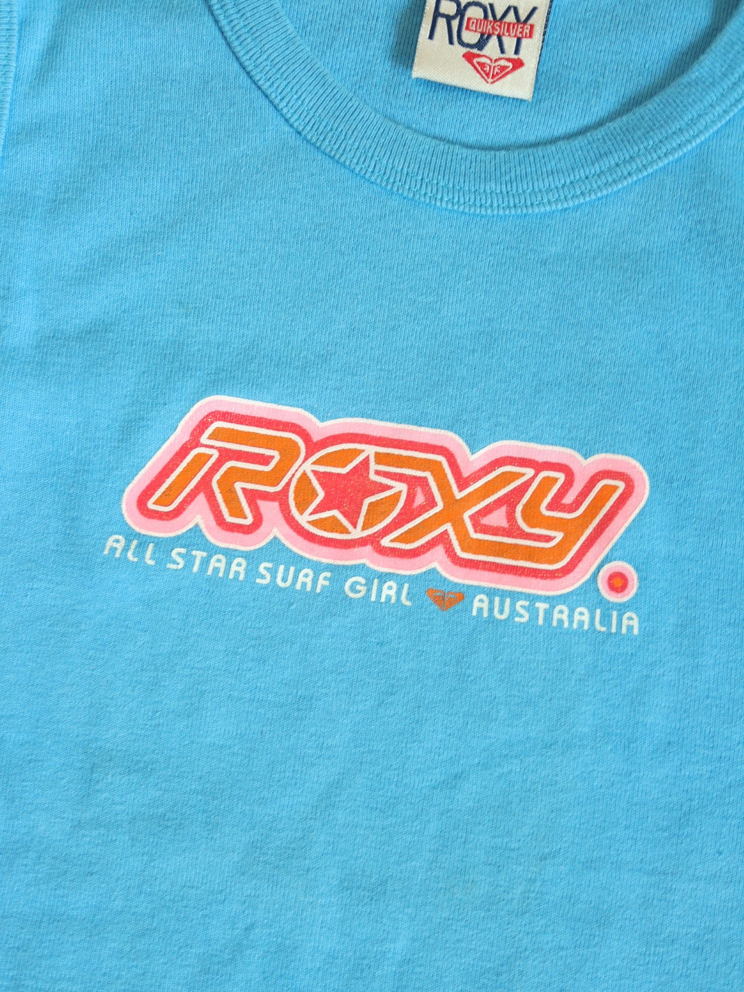 Vintage 90s Y2K ROXY Blue Surf Girl Tank Top / 6-8Y+