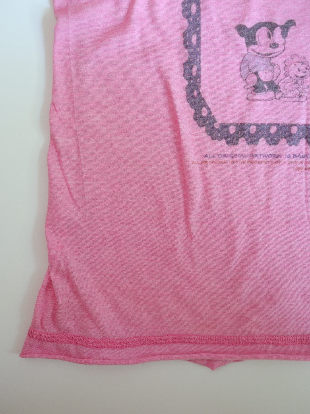 Y2K Betty Blue Pink Print Tee / Youth M, 8-10Y