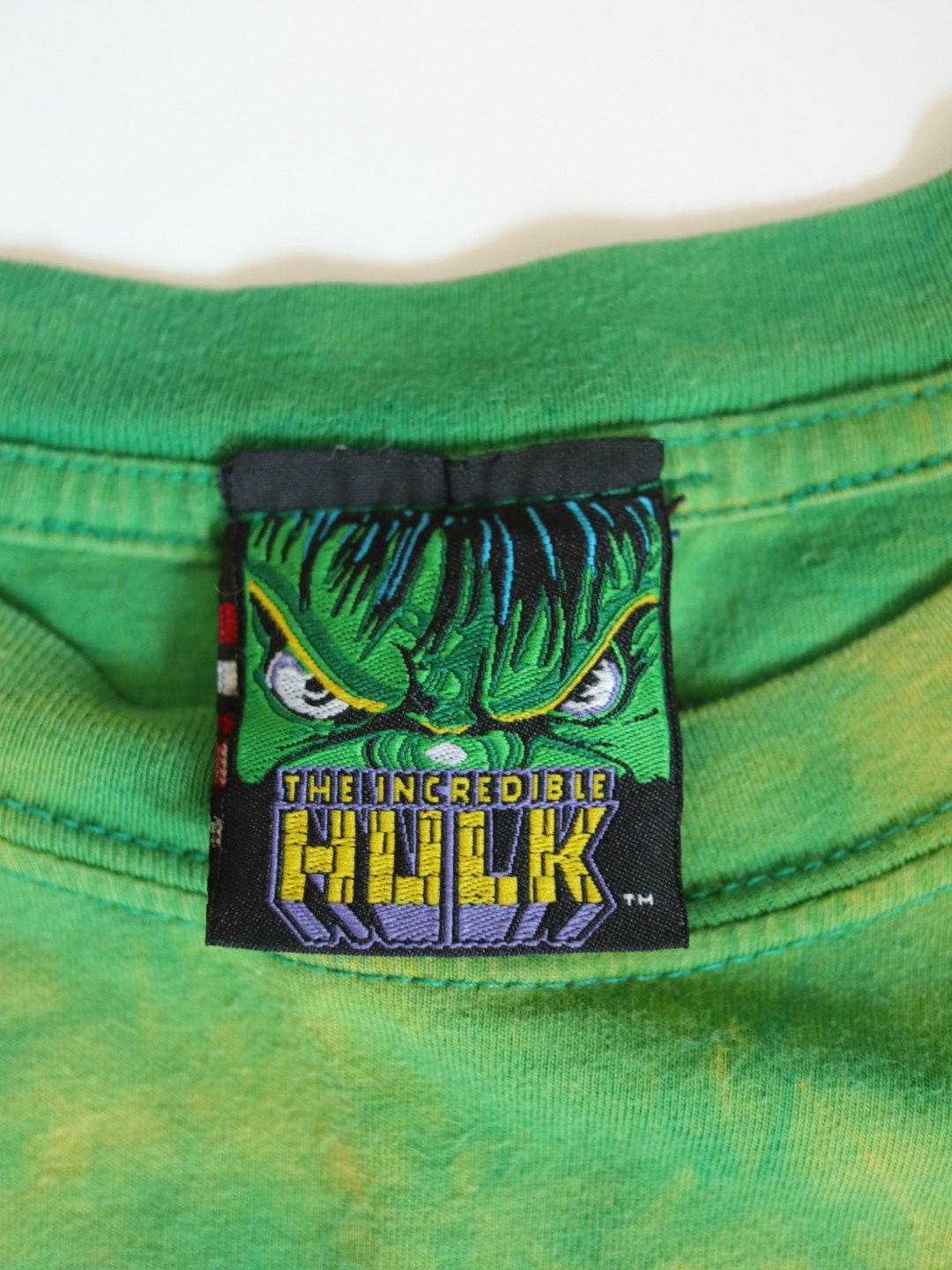 Y2K The Incredible Hulk Green Tie-dye Tee / 12Y+