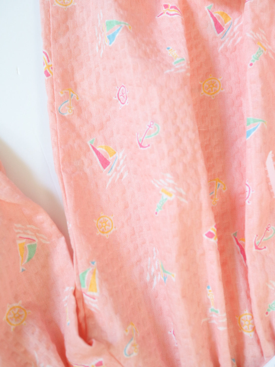 Vintage Marine Print Pink Romper / 24M