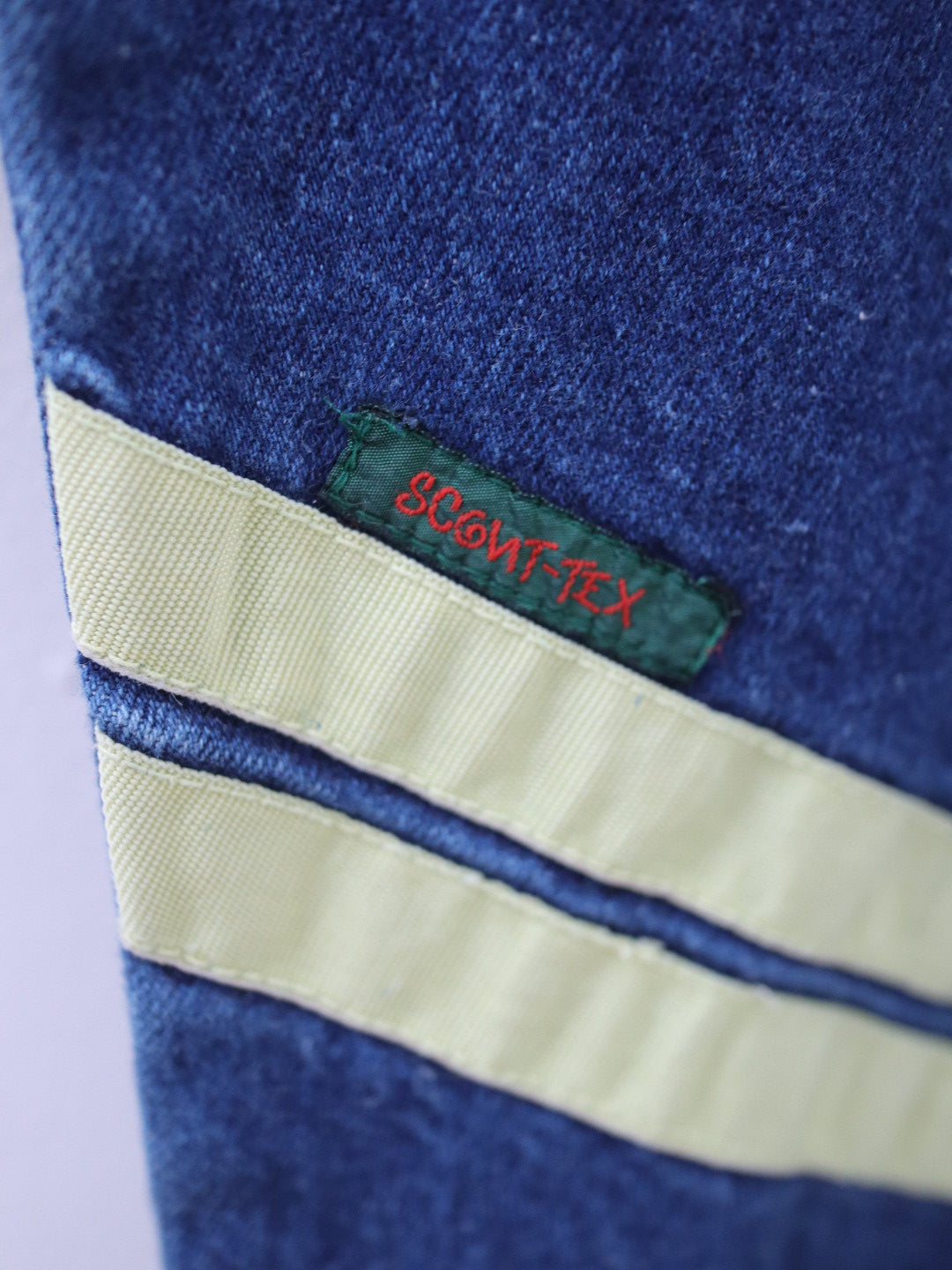 Vintage Mandarin Collar Denim Jumpsuits / 3-4Y