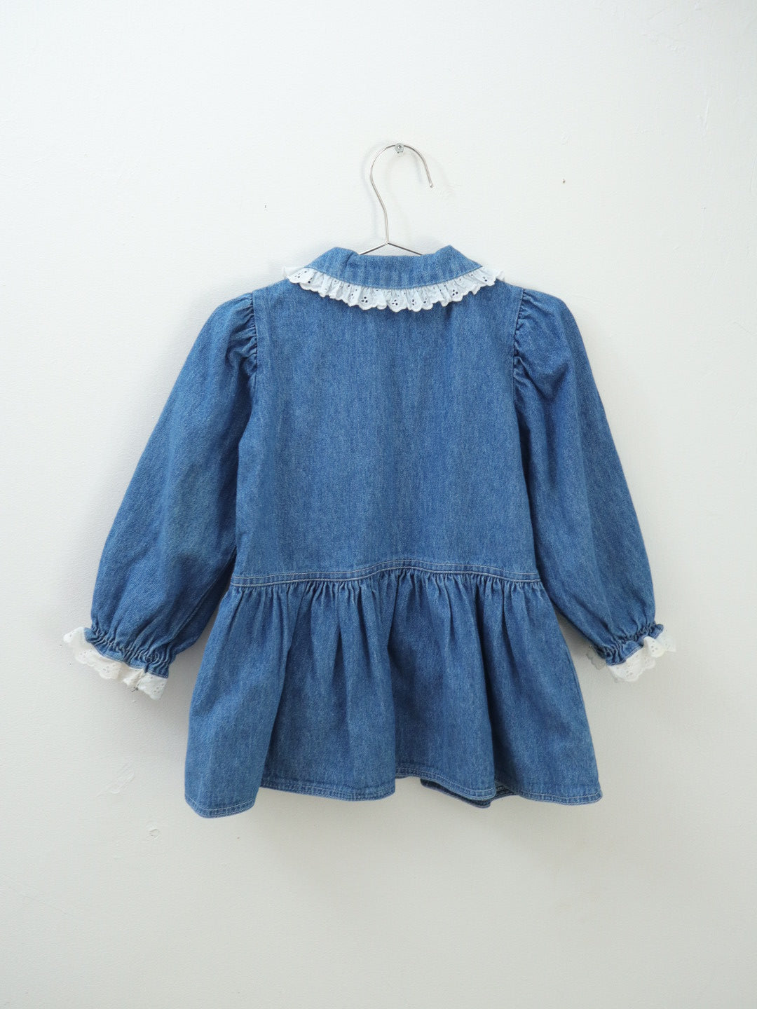 Vintage Denim Frilled Dress / 3-4Y