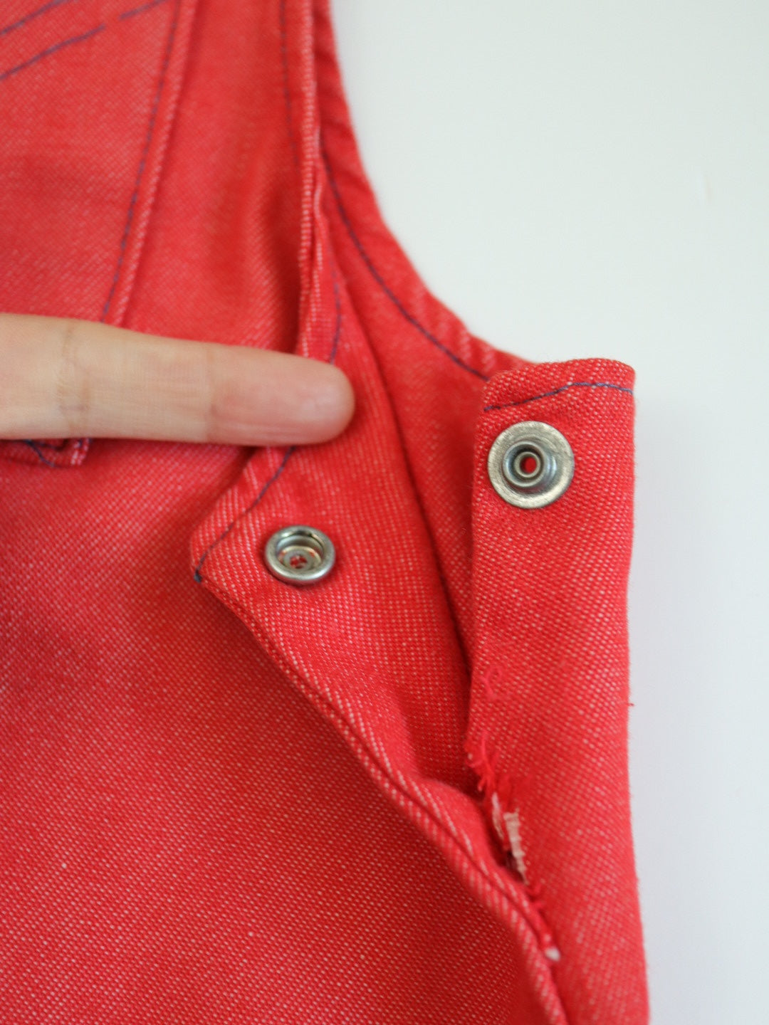 Vintage Buster Brown Red Overall Dress + Floral Top Outfit SET / 18-24M