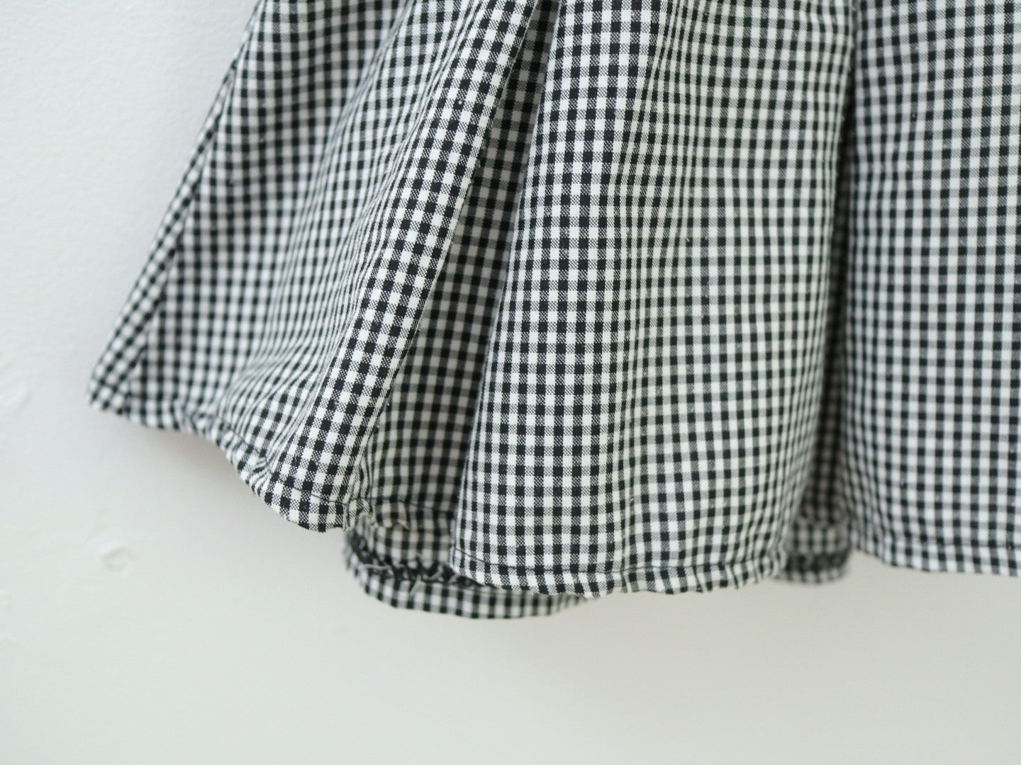 Vintage Black Plaid Suspender Skirt + Floral Top Outfit SET / 4-5Y