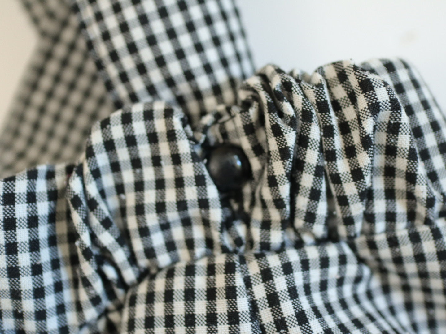 Vintage Black Plaid Suspender Skirt + Floral Top Outfit SET / 4-5Y