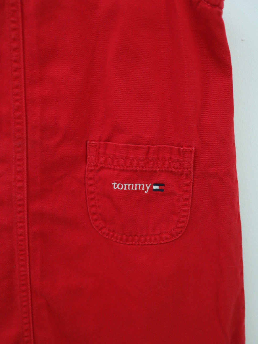 Y2K Tommy Hilfiger Red Jumper Dress / 4-5Y