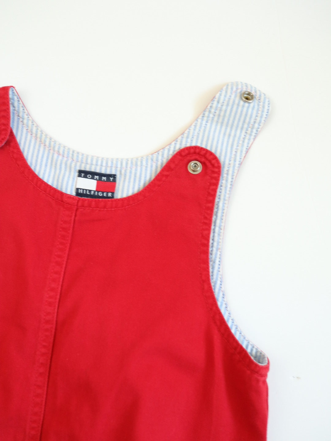 Y2K Tommy Hilfiger Red Jumper Dress / 4-5Y