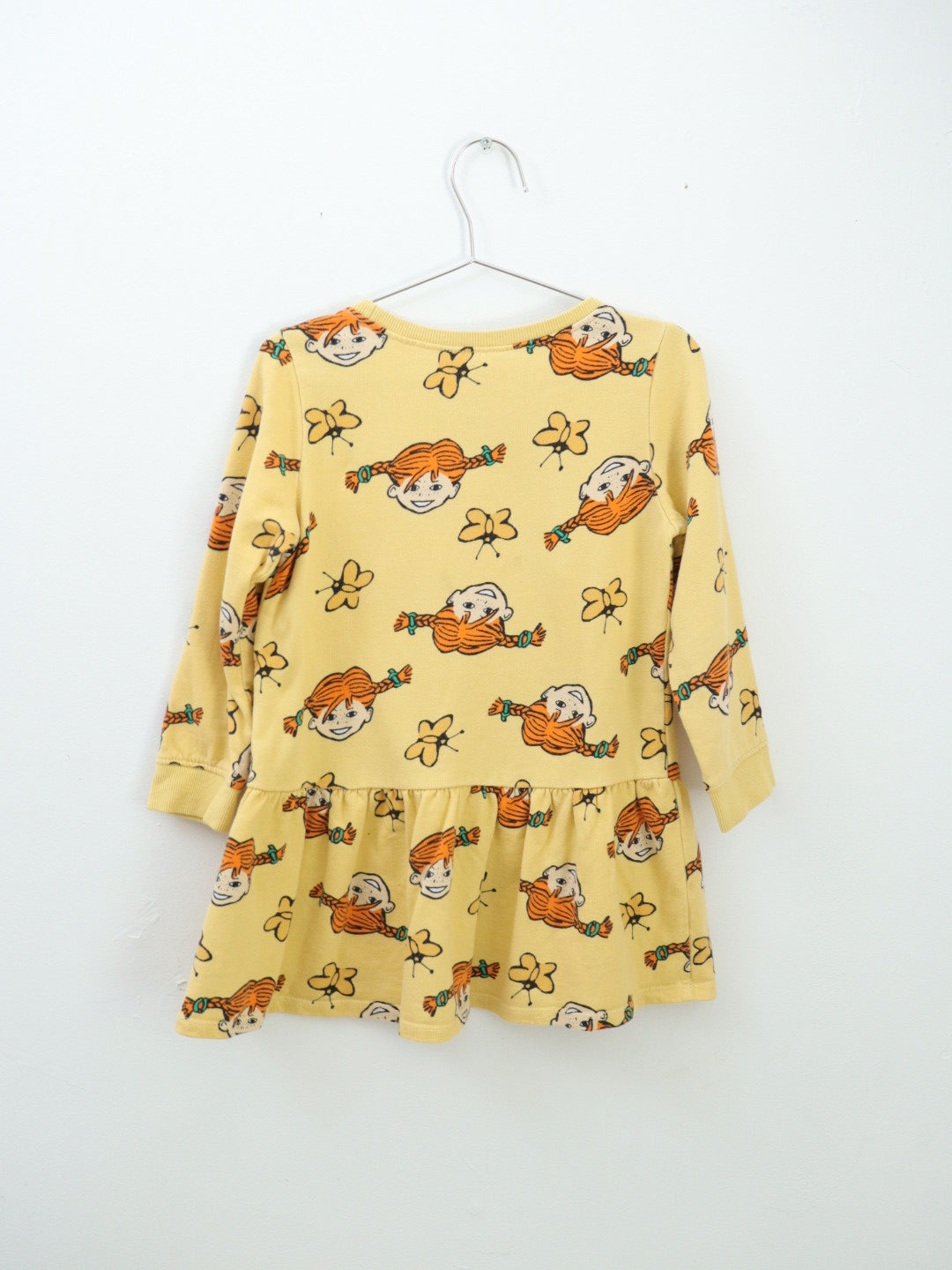 “PIPPI Longstocking” H&M Jersey Yellow Dress / 4-6Y (120)