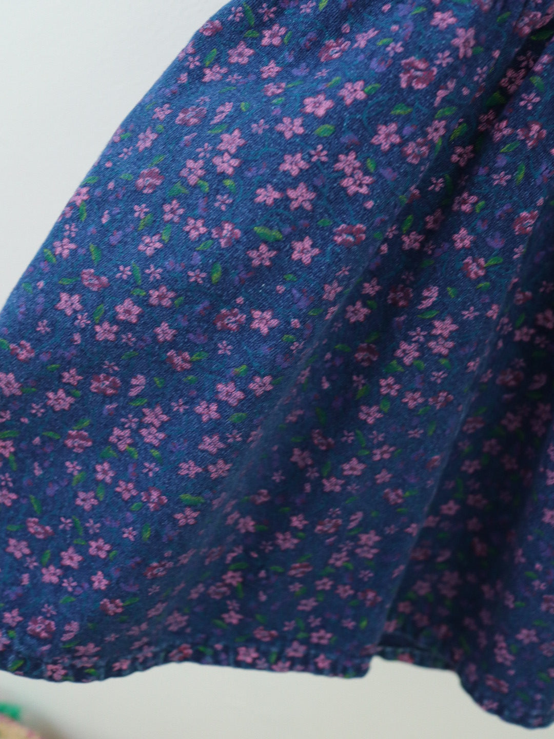 Vintage OshKosh B'gosh Floral Denim Dress / 6-8Y