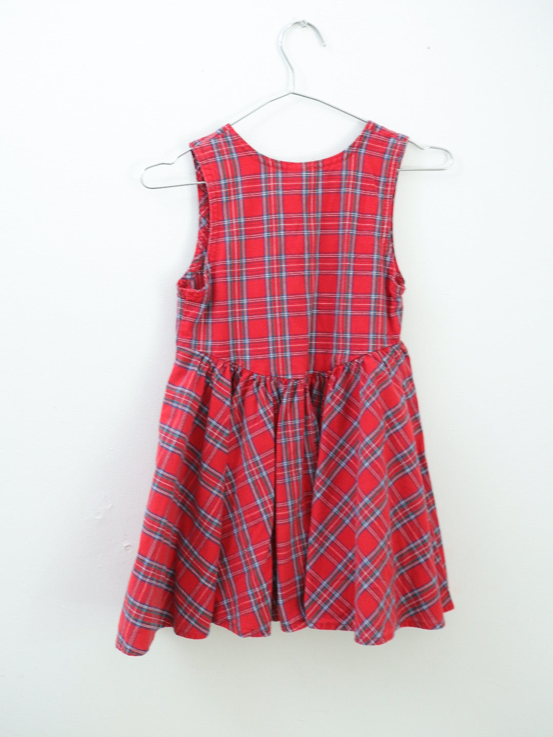 Vintage OshKosh B'gosh Red Plaid Cotton Dress / 6-8Y