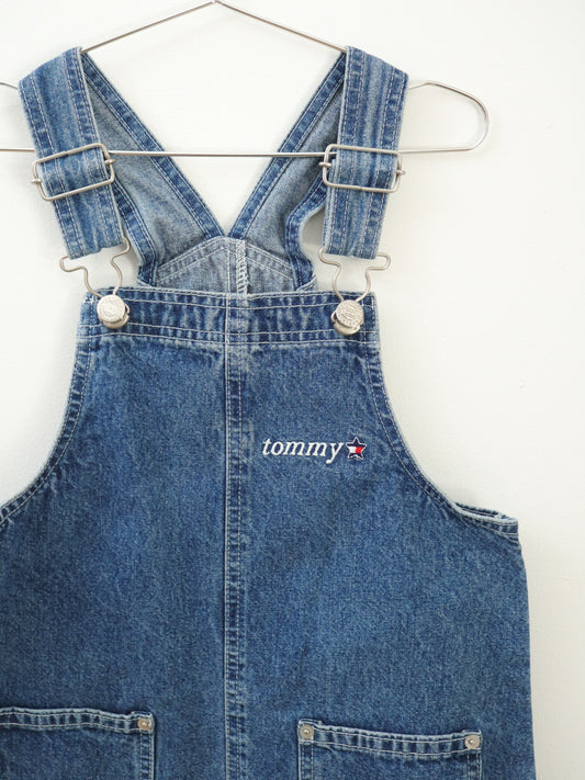 Vintage Tommy Hilfiger Denim Overall Dress / 8-10Y, Youth M