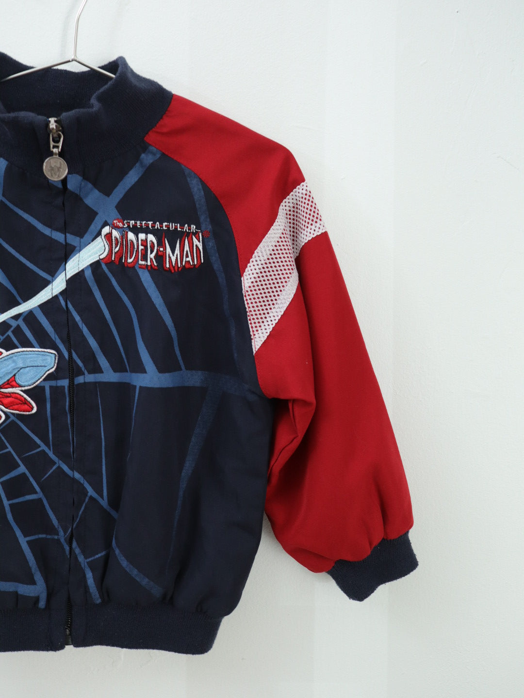 Y2K SPIDERMEN Light Bomber Jacket / 3-4Y